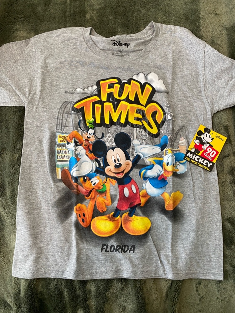 Disney Gray 'Fun Times' Mickey & Friends Graphic Tee